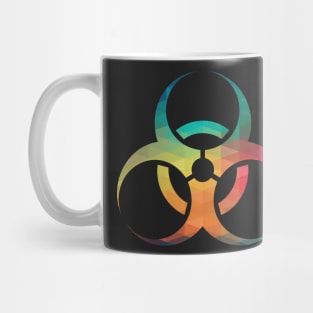 Rainbow biohazard symbol Mug